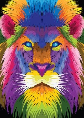 Colorful Lion