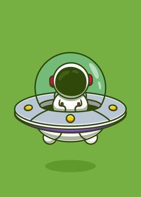 Kawaii UFO Astronaut