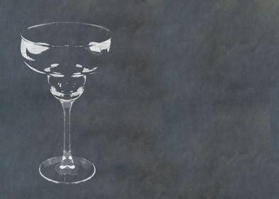 Margarita Glass in Chalk