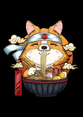 Cute Corgi Ramen Gift