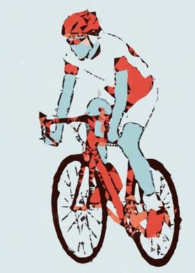 Cyclist Low Poly