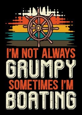 Boating Grumpy Sailor