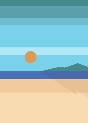 Minimal Beach Landscape