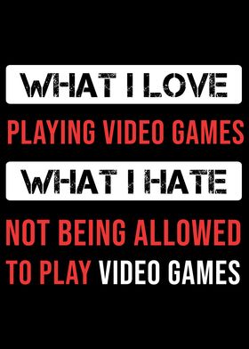 Love Video Games Gamer