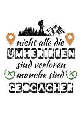 Spruch Geocache Motiv