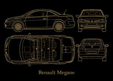 Renault Megane 2006 gold 