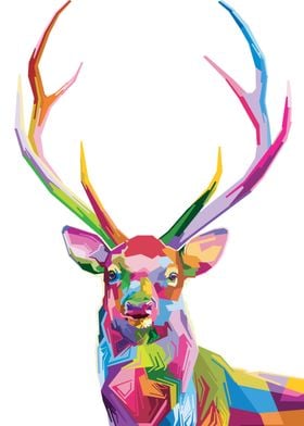 Colorful deer 