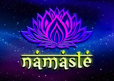 Namaste Yoga Lotus Flower