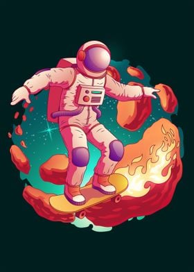 Surfing Astronaut