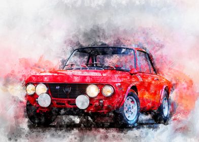 Lancia Fulvia HF Red