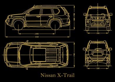 Nissan XTrail 2007 gold 