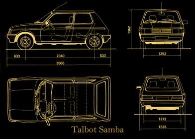 Talbot Samba 1982  gold 