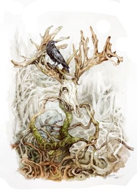 Leshen and a Raven