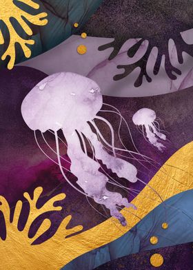 Gold Waterworld Jellyfish