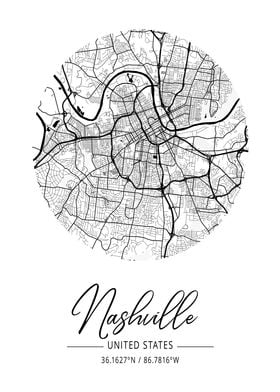 Nashville City Map