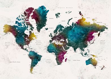 Charleena world map