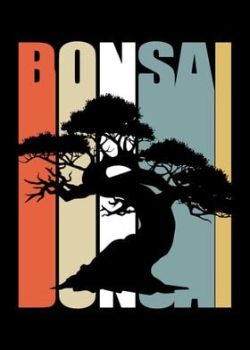 Bonsai Retro Poster By Funnygifts Displate