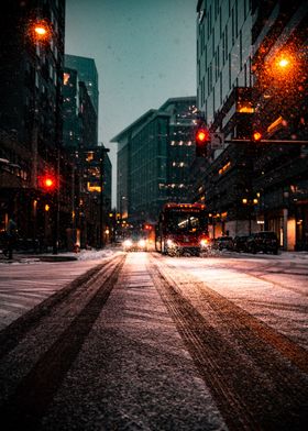 City Night Snow