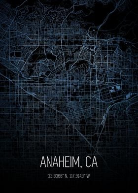 Anaheim City Map