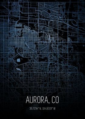 Aurora City Map