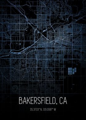 Bakersfield City Map