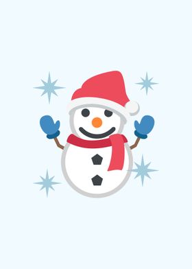 Cute snowman at christmas
