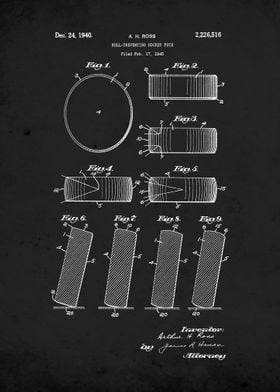 Hockey Puck 1940 Patent