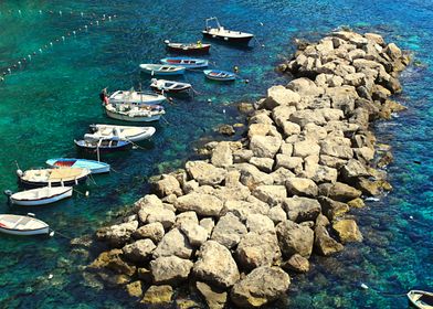 Small boats on the water