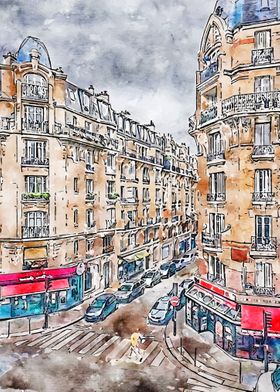 Paris In Watercolor