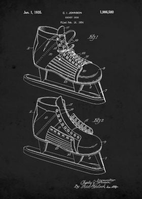 Hockey Shoe 1934 Patent