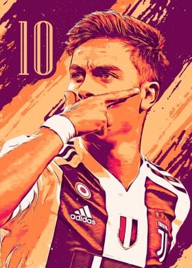 Paulo Dybala Vector Art' Poster by Nocturnal Arts | Displate