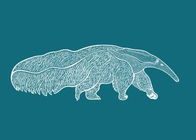 Giant Anteater Animal Art 