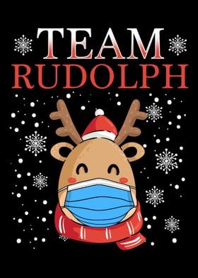 Team Rudolph Face Mask