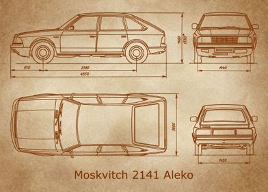 Moskvitch 2141 Aleko old 