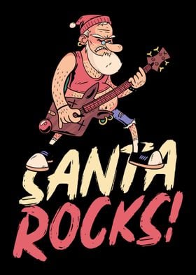 Santa Rocks Guitar