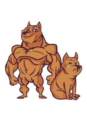 Muscular Dog Lover Gift