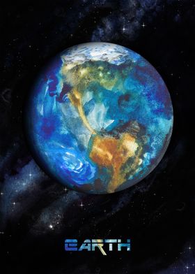 EARTH Watercolor