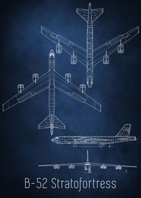 B52 Bomber Blueprint