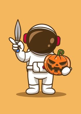 Kawaii Halloween Astronaut