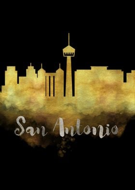 San Antonio City Skyline