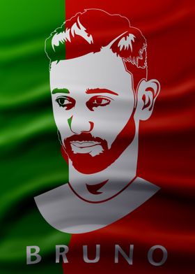 Bruno Fernandes Flag Silvr