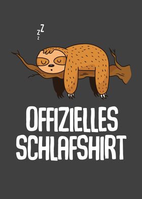 Sleep Shirt Sloth Funny