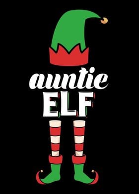 Auntie Elf Christmas Aunt