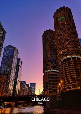 Chicago sunset