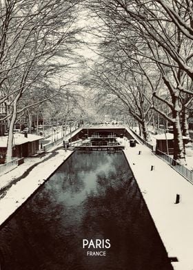 Paris under the snow