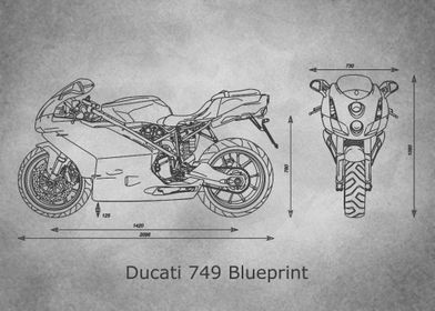 Ducati 749 Blueprint  old 