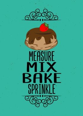 Measure Mix Bake Wall Art