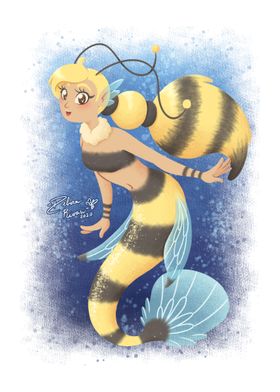 Bee mermaid