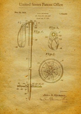 54 Ski Pole Patent