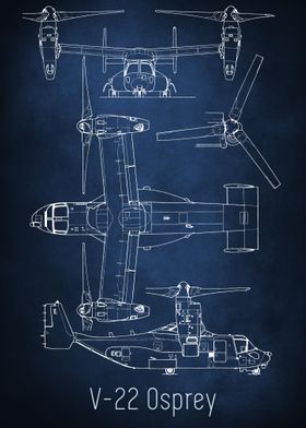 V22 Osprey Blueprint